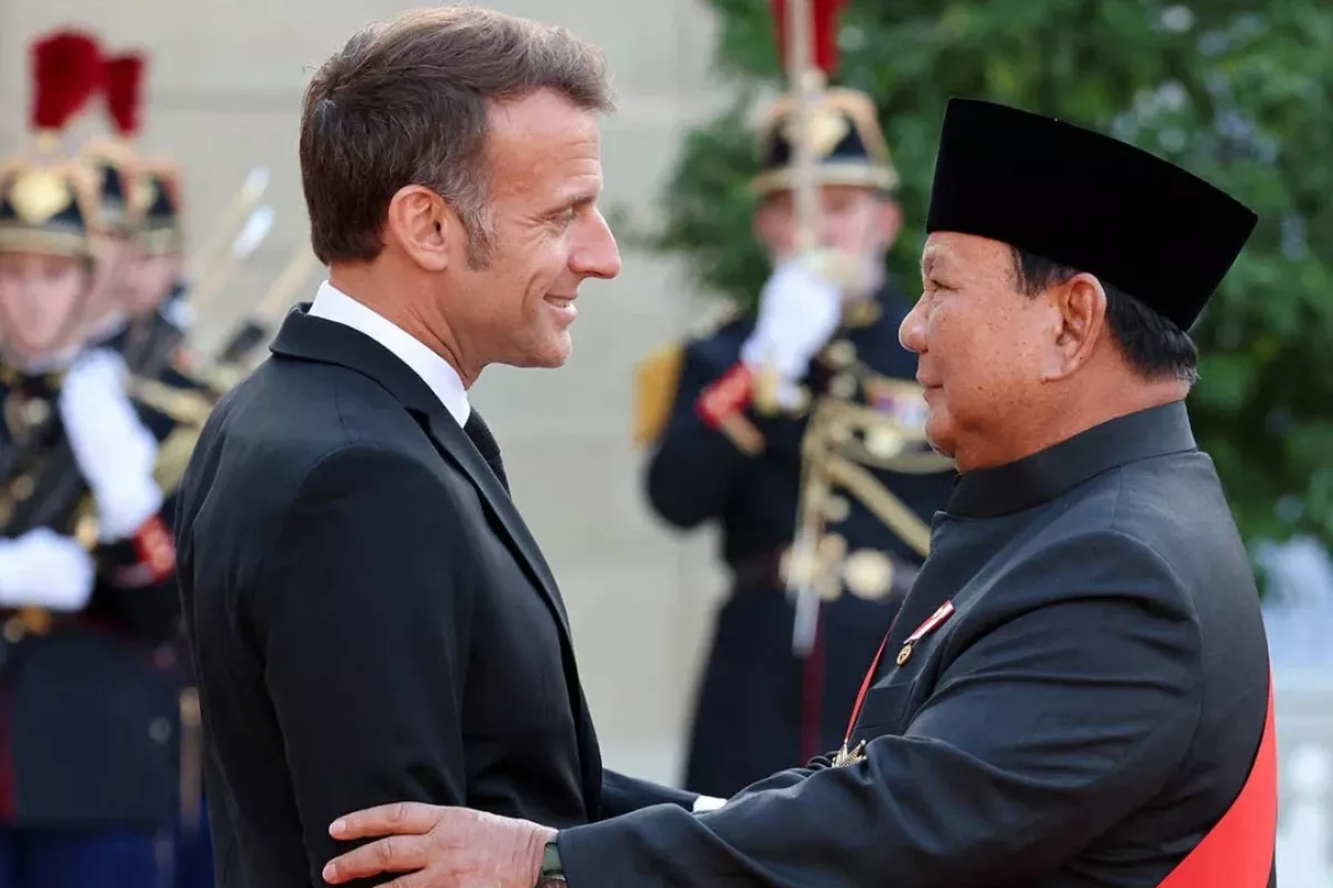 Potret Presiden Prabowo Hadiri Jamuan Kenegaraan Macron di Prancis