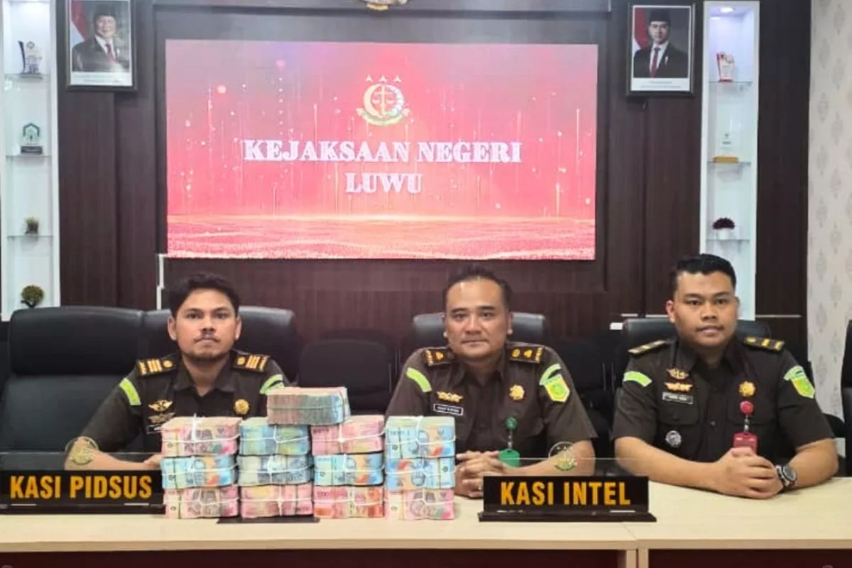Kejaksaan Negeri Luwu Berhasil Pulihkan Kerugian Negara Rp 1,44 Miliar