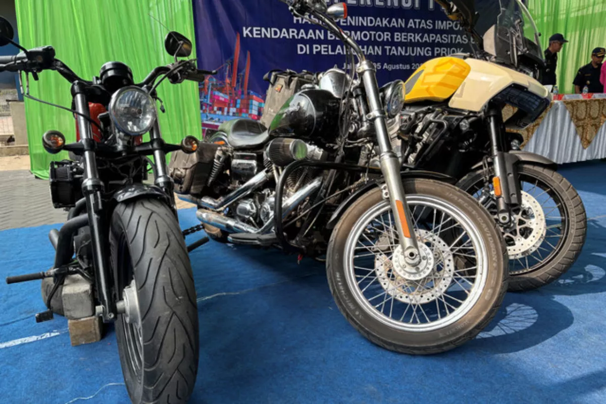 Impor Moge Harley-Davidson Ilegal Asal China Digagalkan Bea Cukai