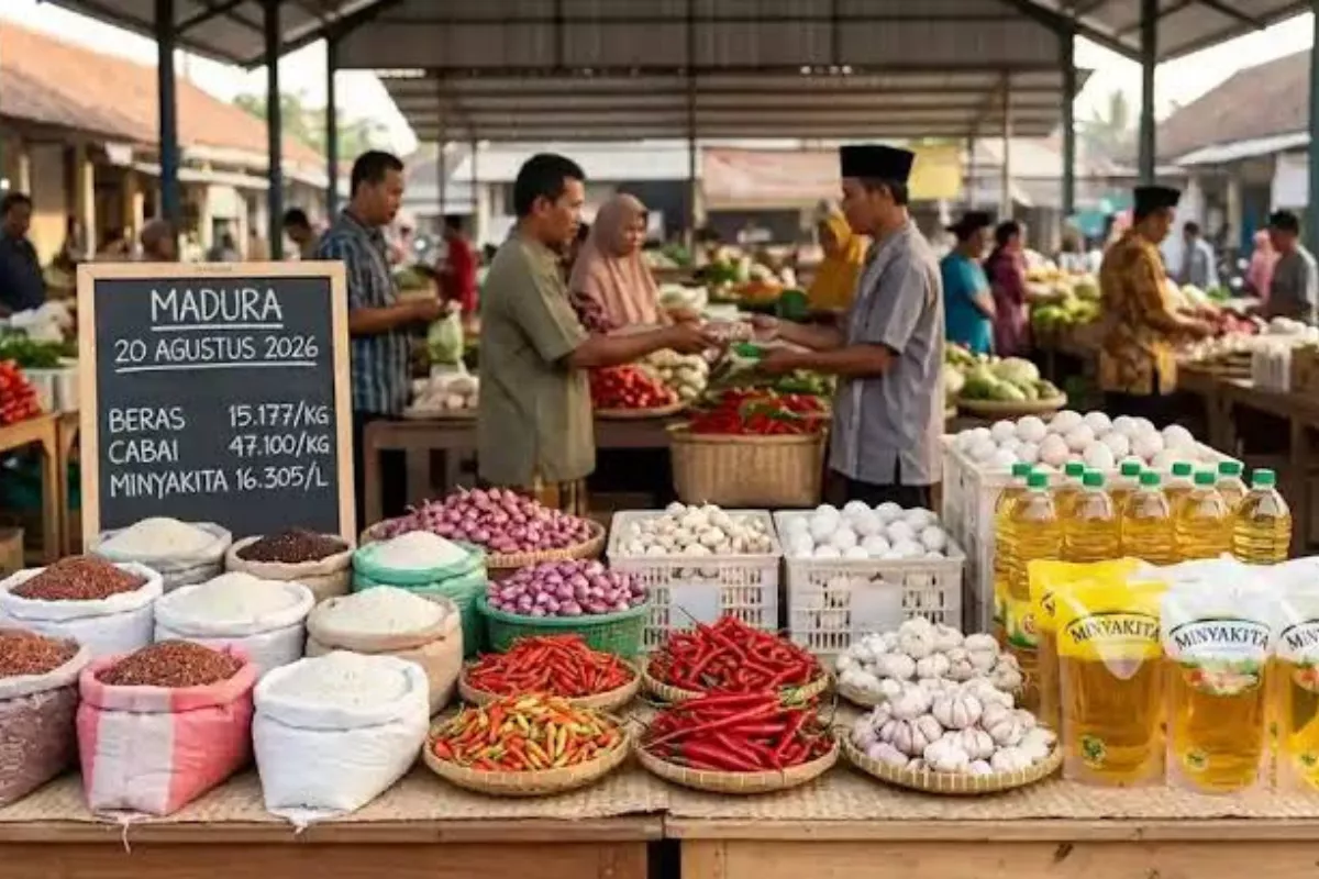 Harga Pangan Hari Ini 20 Agustus 2026: Cabai hingga Beras Turun