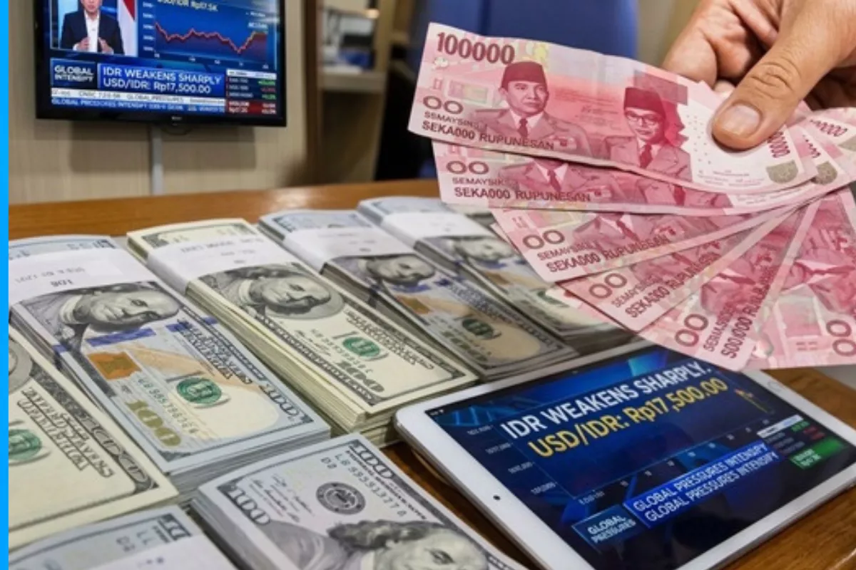 Tekanan Ekonomi Global Picu Rupiah Lewati Level Rp17.500 per Dolar AS
