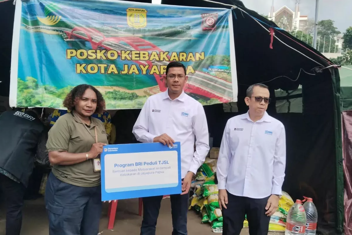 Bantuan Kemanusiaan Rp100 Juta dari BRI bagi Korban Dok V Mandala