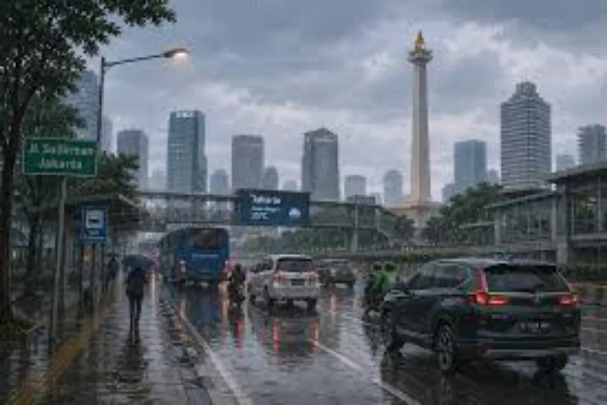 Sebagian Besar Wilayah Jakarta Akan Diguyur Hujan Kamis Sore Ini