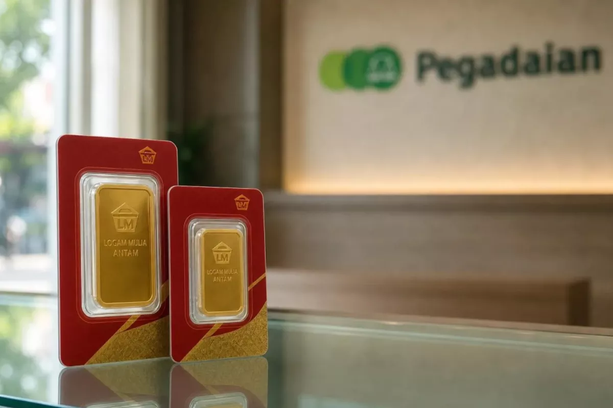 Harga Emas Antam Stagnan sedangkan Cetakan UBS Turun di Pegadaian