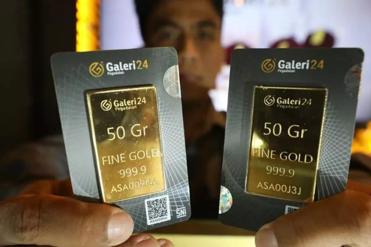 Seluruh Ukuran Pecahan Emas Galeri 24 Alami Penurunan Harga Serentak
