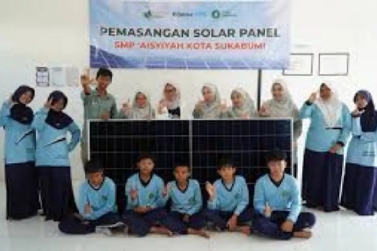 Mengusung Konsep Green School, Pesantren Pasang Panel Surya