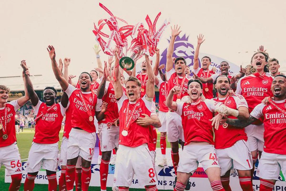 Tanpa Kartu Merah dan Penalti, Arsenal Juara Liga Inggris