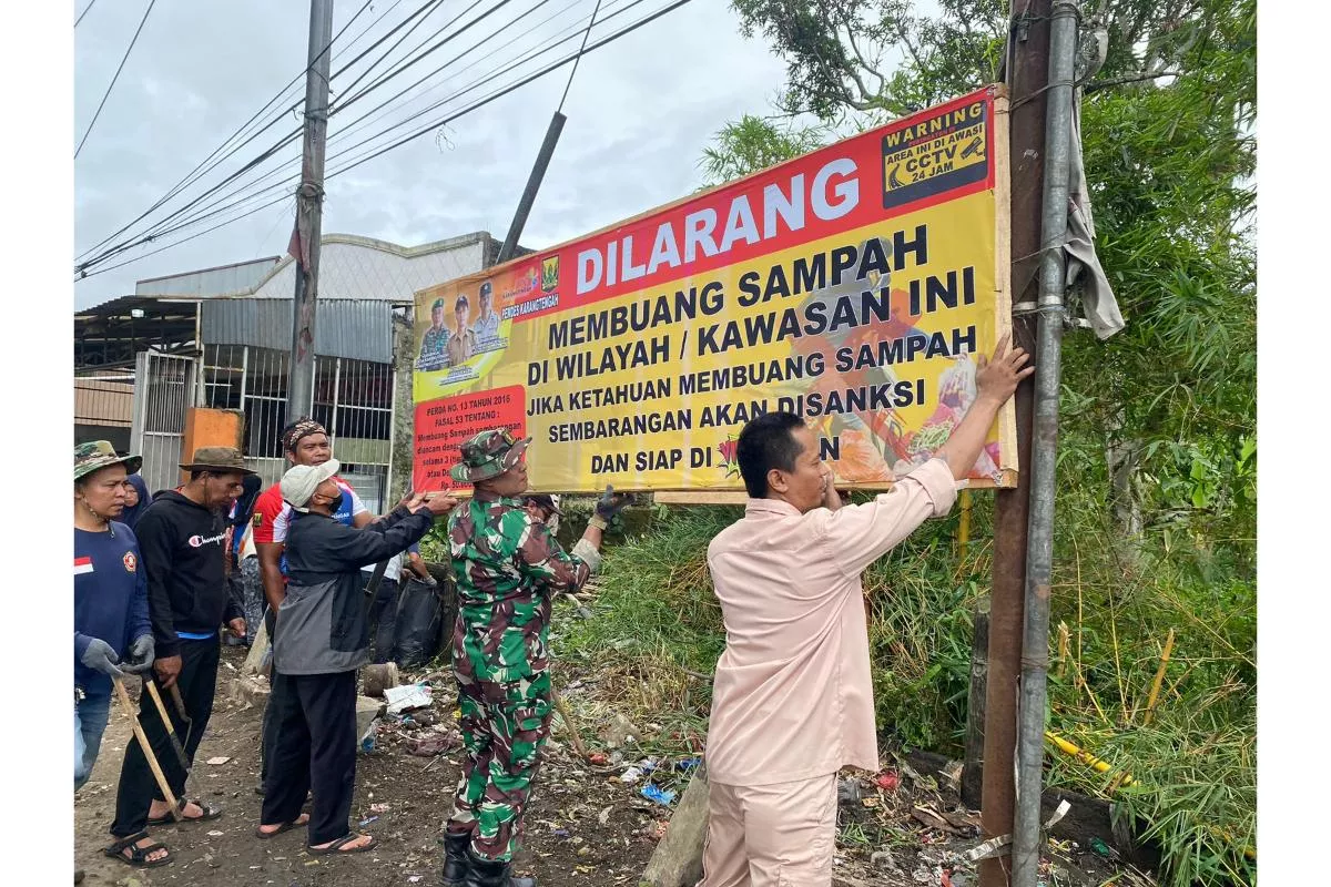 Pemdes Kota Bumi Baru Larang Warga Buang Sampah Sembarangan