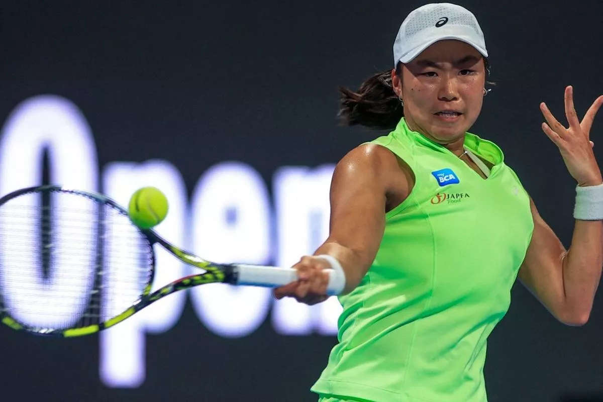 Aksi Janice Tjen dan Aldila Sutjiadi di Ajang Mubadala DC Open