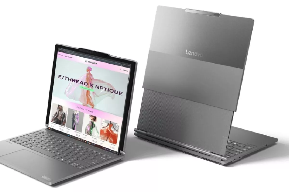 Perusahaan Teknologi Lenovo Sedang Garap Laptop dengan Layar Samping Otomatis