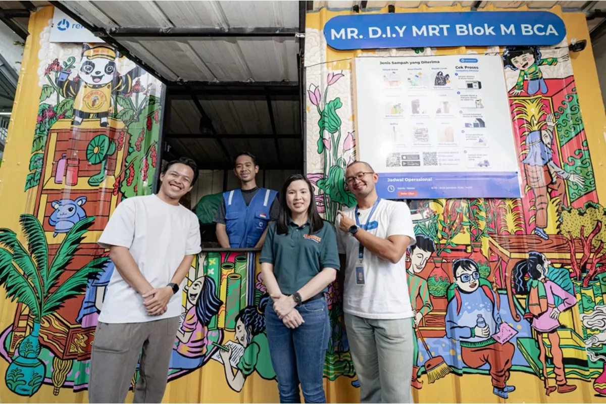 Waste Station Stasiun MRT Blok M: Kolaborasi MDIY dan Rekosistem