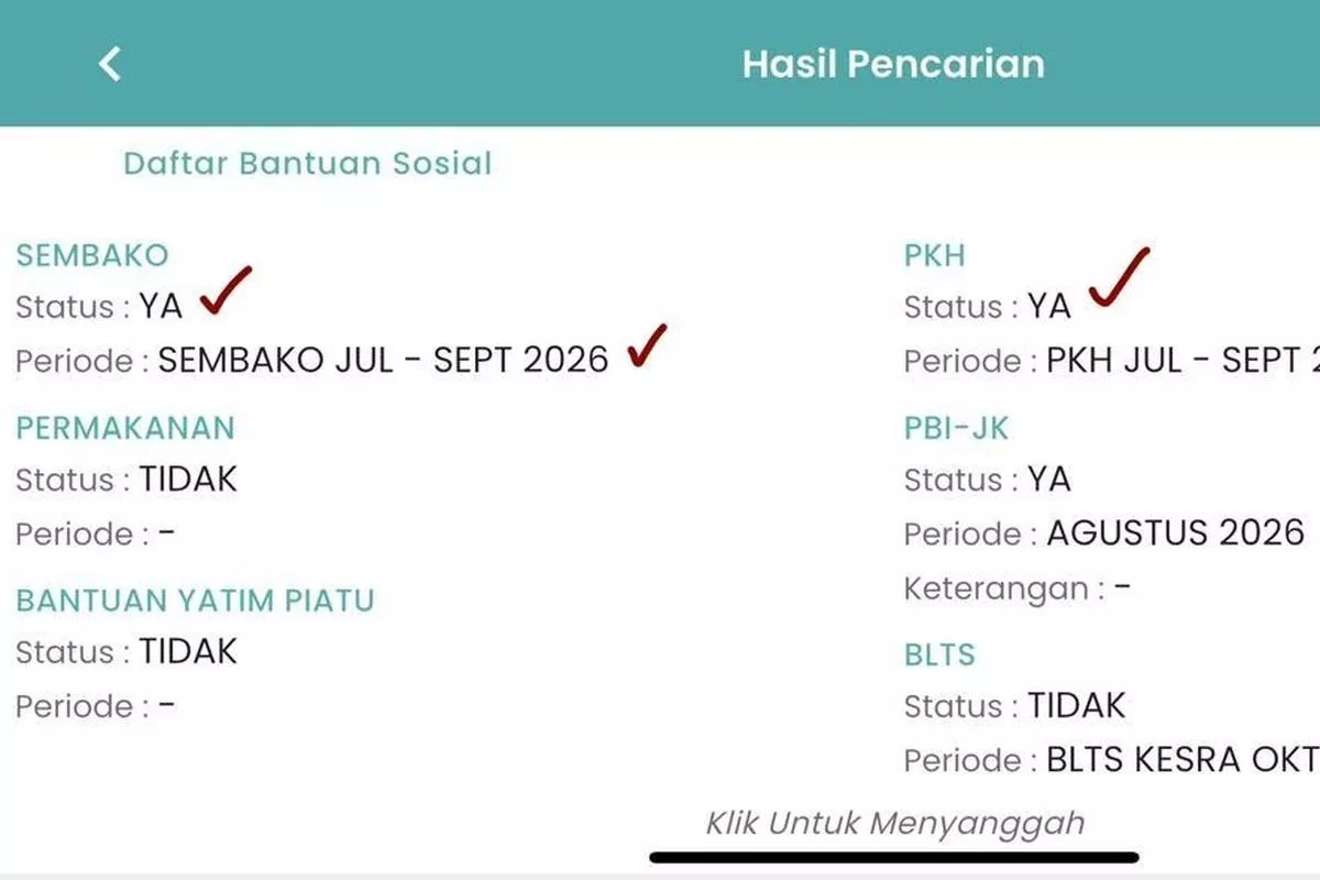 Cara Cek Bansos September 2026 Lewat HP, Dapat Atau Tidak?