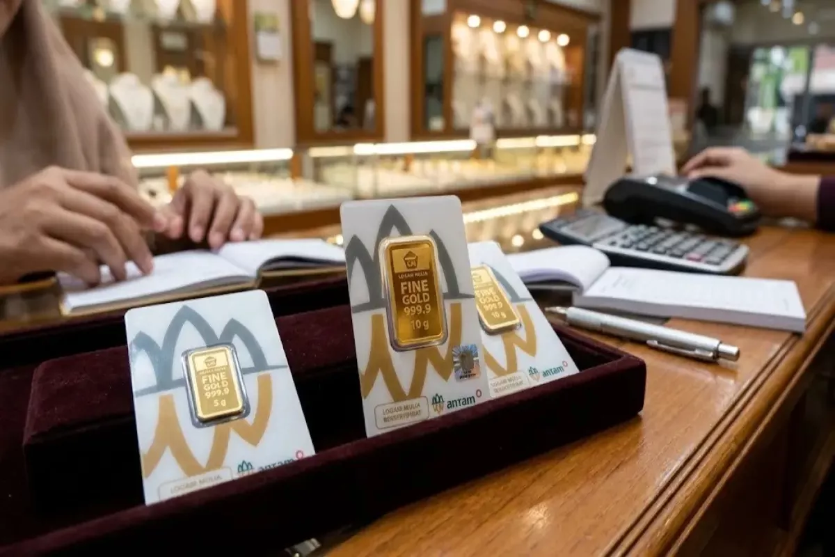 Harga Emas Antam Pada Hari Rabu Ini Mengalami Penurunan Rp50 Ribu/Gram