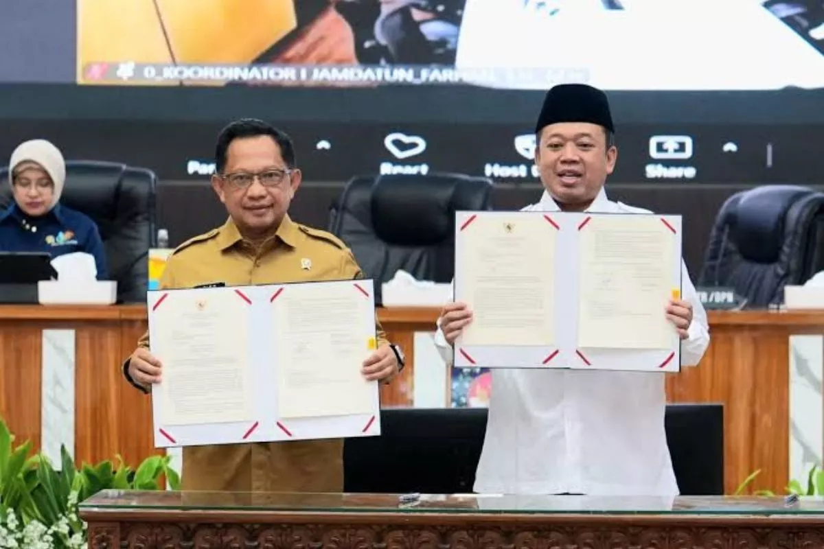 Mendagri dan Menteri ATR/BPN Teken SEB Layanan BPHTB