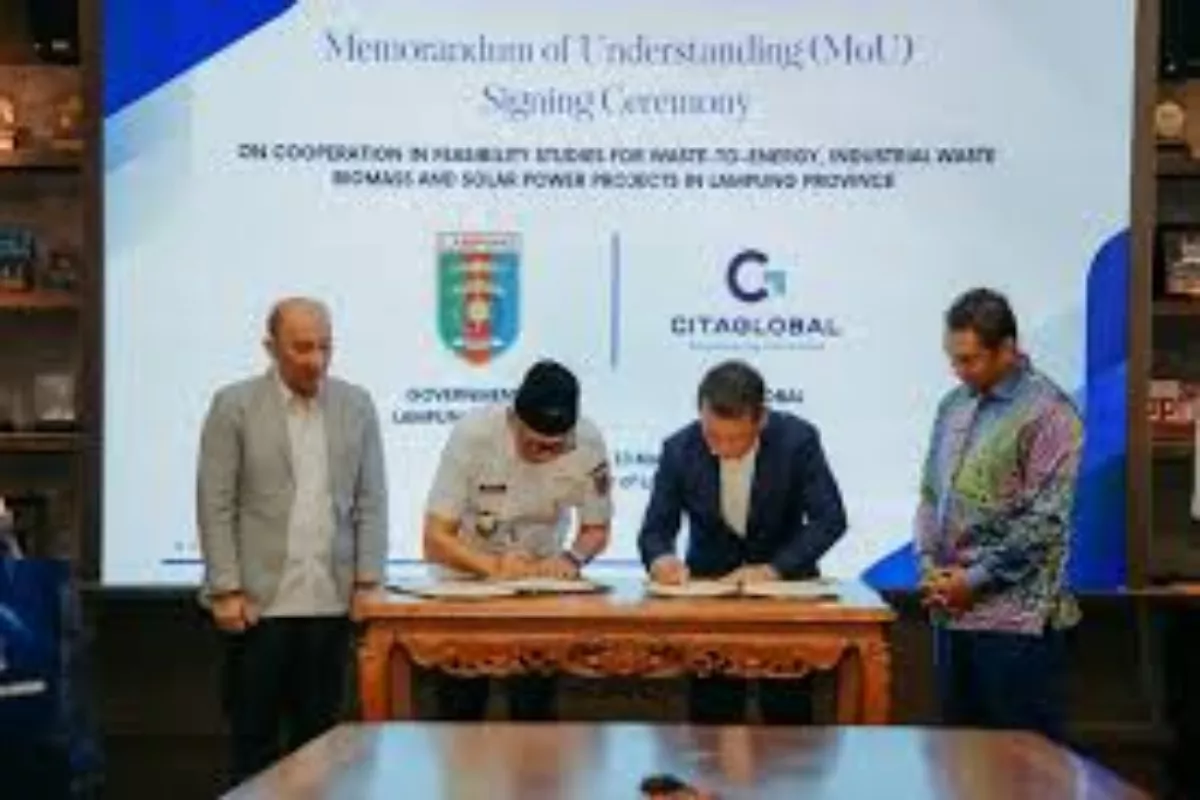 Lampung Gandeng Citaglobal Berhad Kembangkan Energi Terbarukan