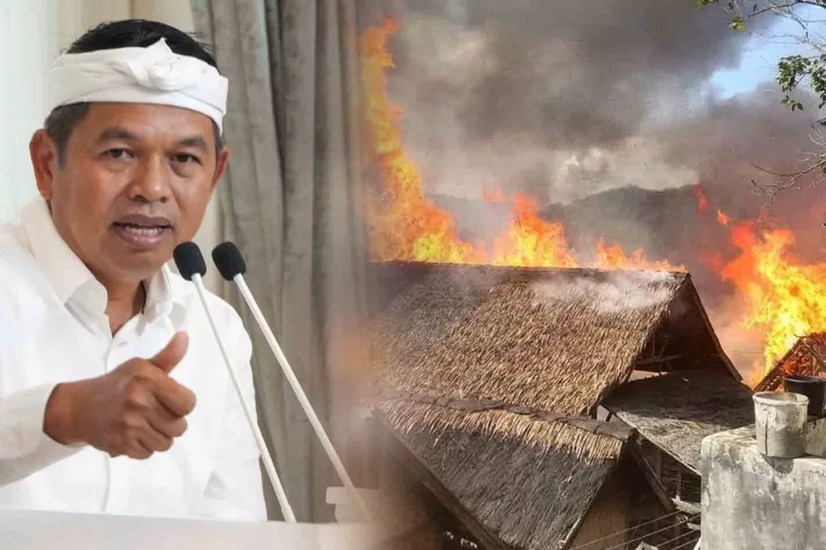 KDM Siap Bangun 51 Rumah Korban Kebakaran di Ciptamulya Sukabumi