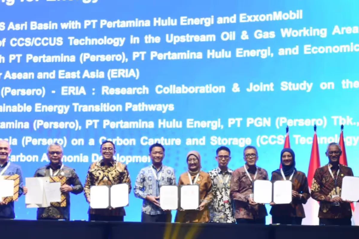 Pertamina dan ERIA Jalin Kerja Sama Kembangkan Teknologi CCS/CCUS