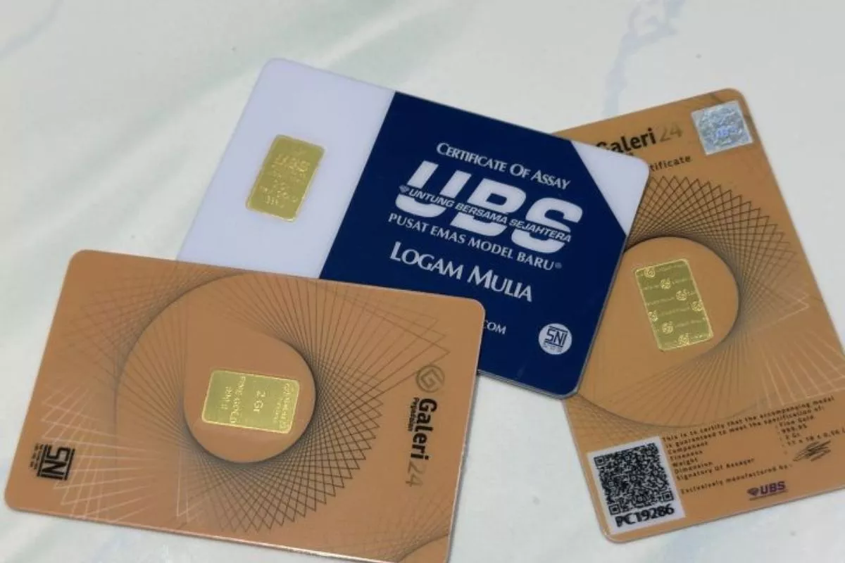 Emas UBS dan Galeri 24 di Pegadaian Turun Tajam per 12 Juni 2026