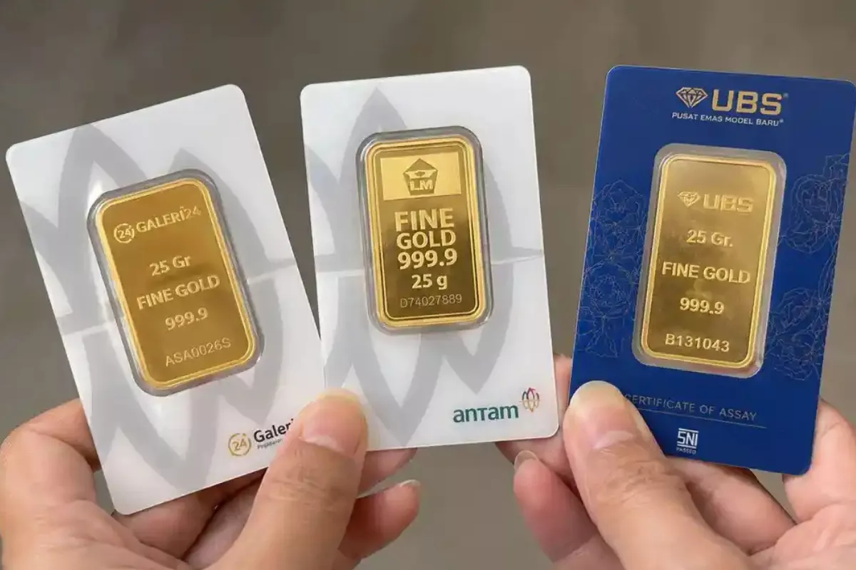 Harga Buyback Emas Antam, UBS dan Galeri 24 di Pegadaian Turun Hari Ini