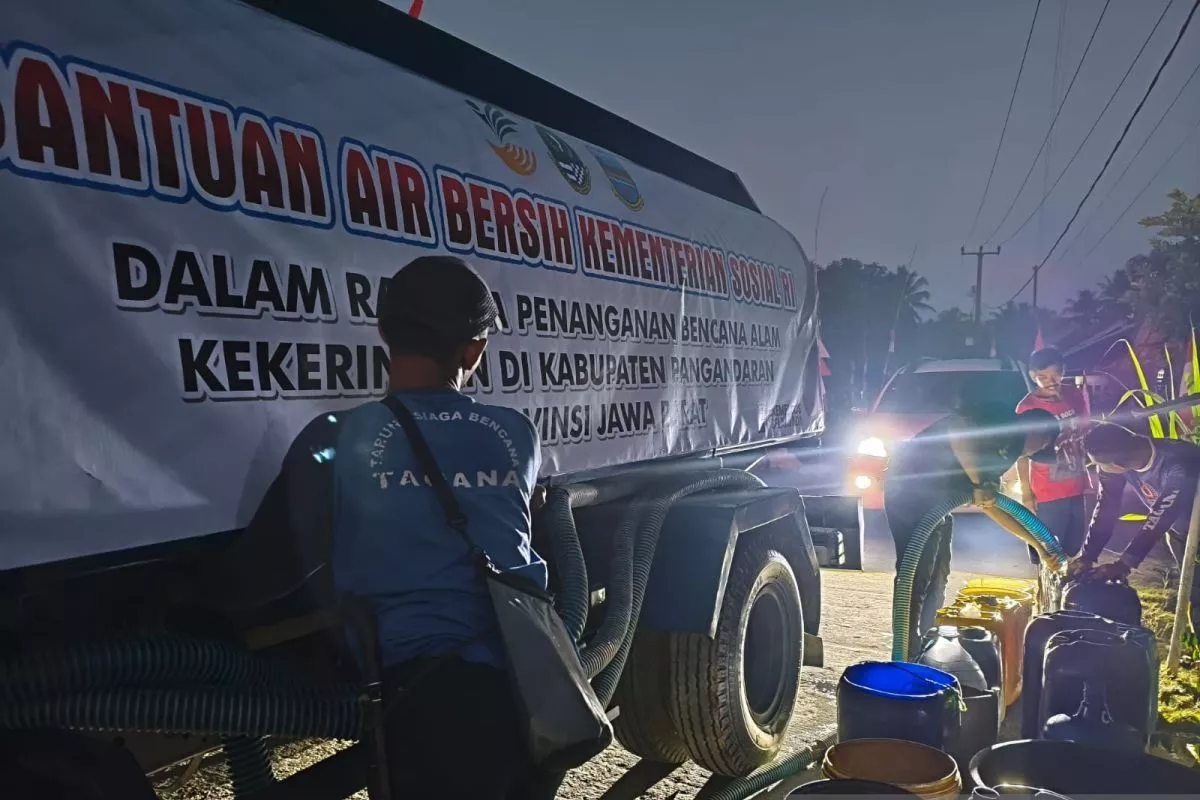 Kekeringan di Pangandaran, Kemensos Kirim Tangki Air dan Tandon