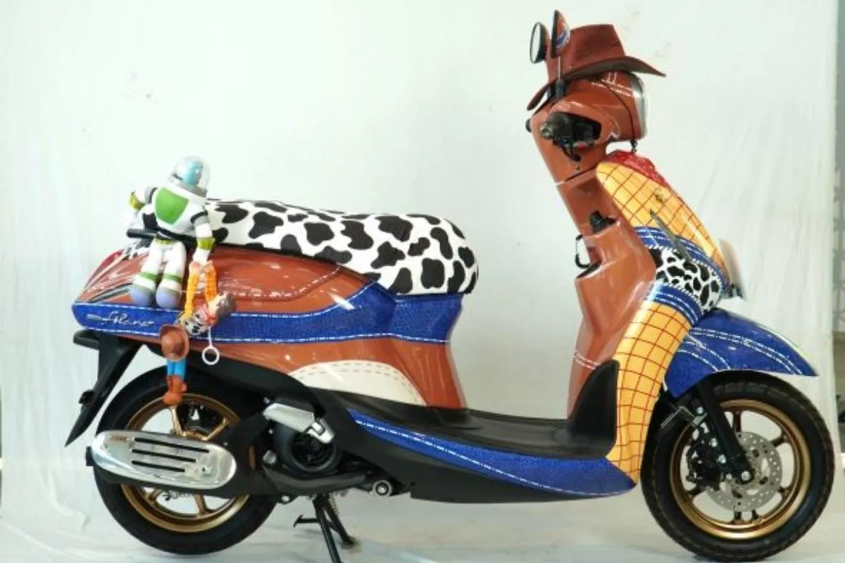 Yamaha Grand Filano Dimodifikasi Unik ala Woody Toy Story