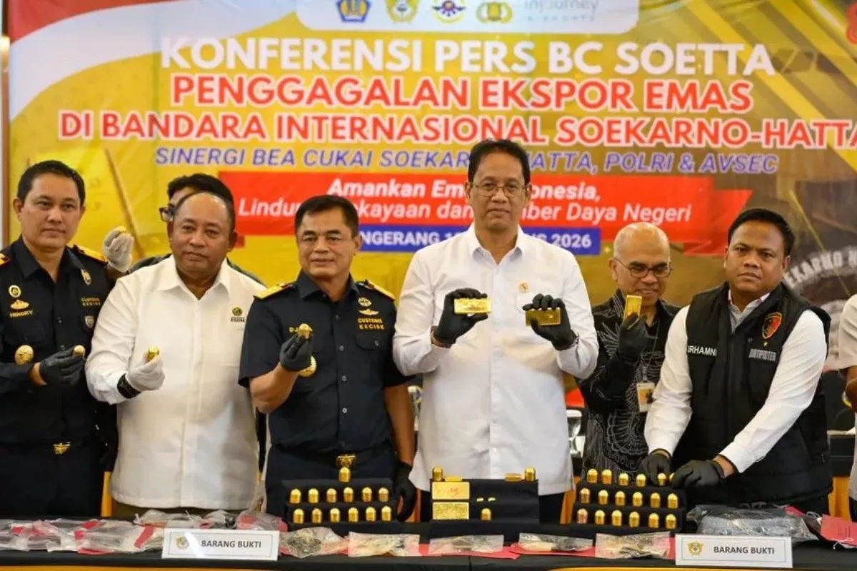 Bea Cukai Gagalkan Penyelundupan 22 Kg Emas Rp60 Miliar di Bandara Soekarno