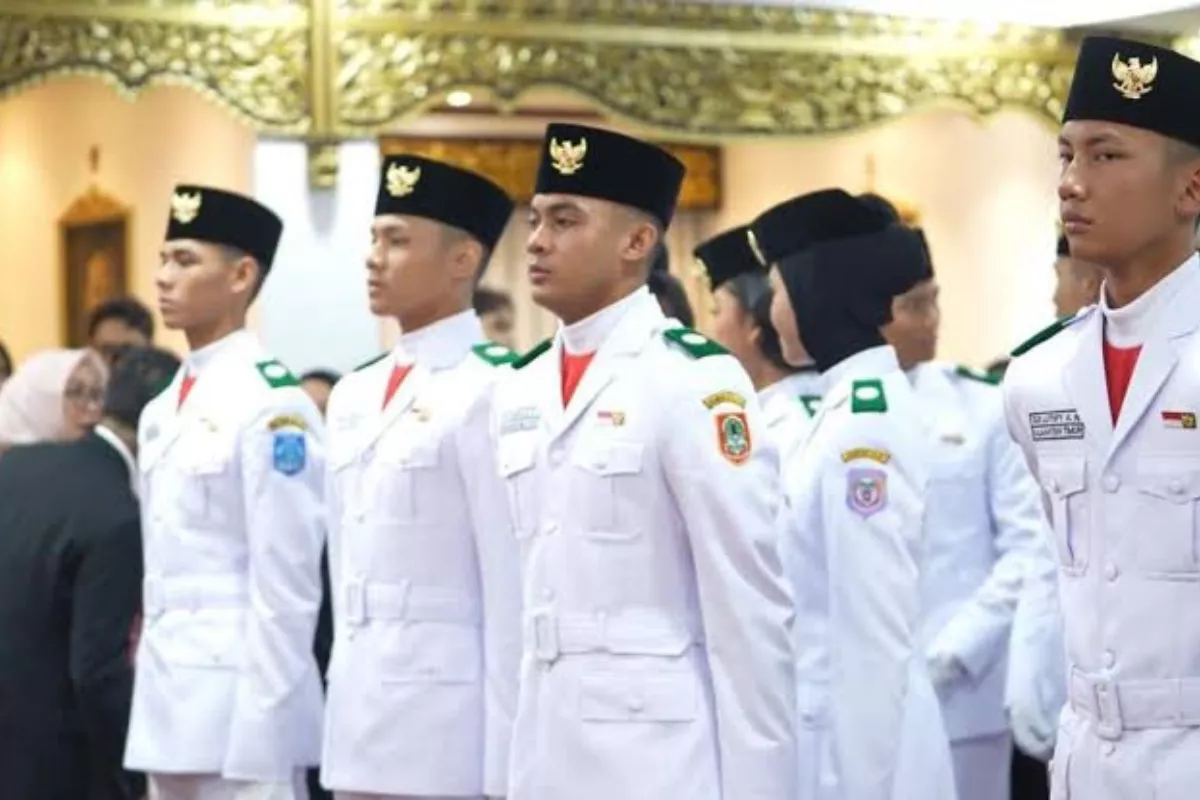 Daftar Formasi Paskibraka Penurunan Bendera HUT Ke-81 RI di Istana