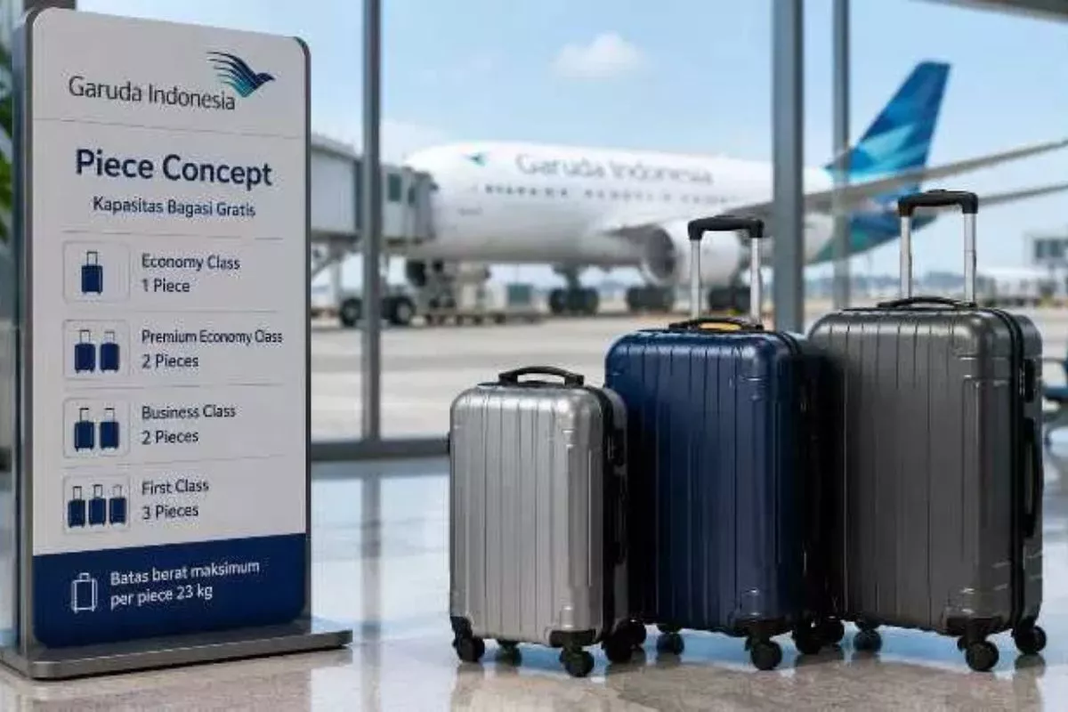 Garuda Perkuat Layanan Lewat Skema Baru Bagasi Piece Concept