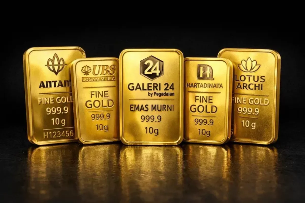 Harga Emas Antam di Pegadaian Stabil Sementara UBS dan Galeri24 Turun