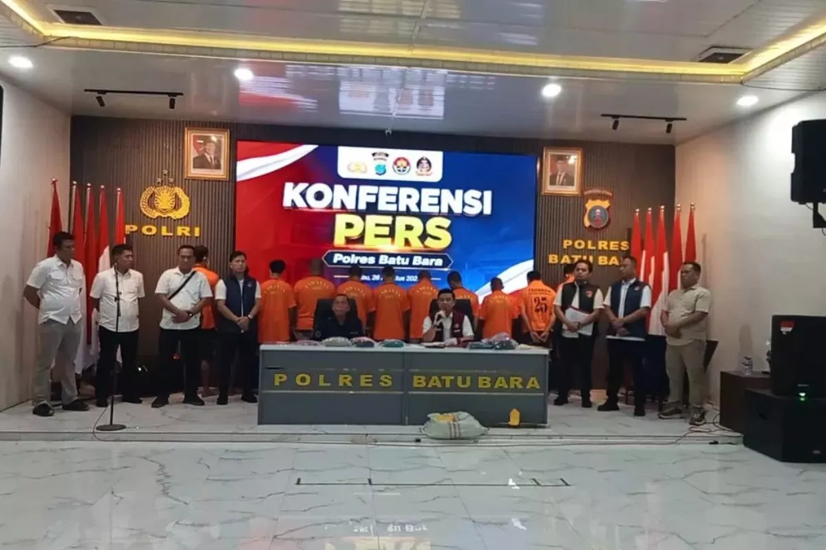 Polres Batu Bara Ringkus 17 Tersangka dari 10 Kasus Tindak Pidana 3C