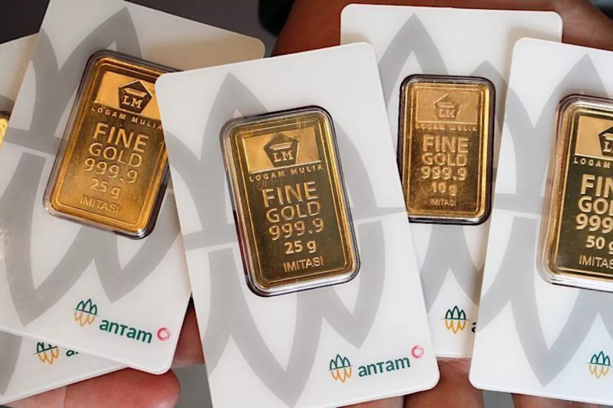 Harga Emas Antam Hari Ini Melonjak Naik Setelah Sempat Anjlok Dalam