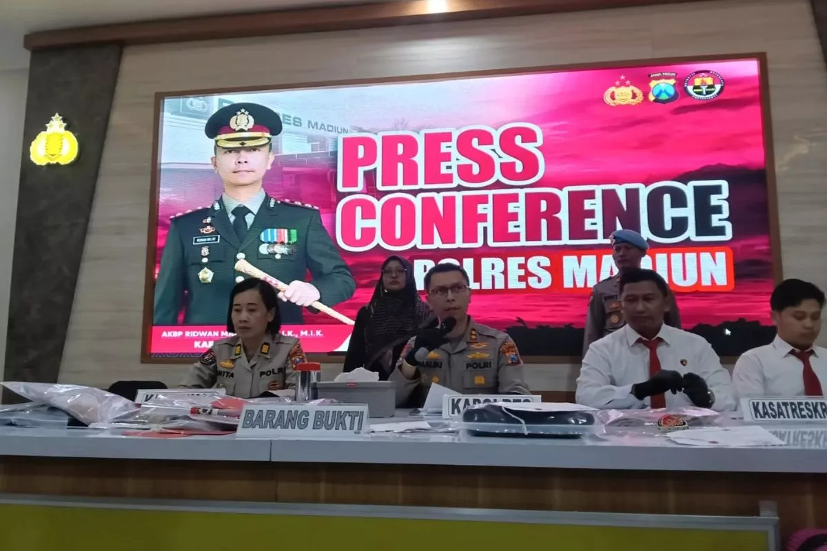 Polres Madiun Amankan Tersangka Dugaan Percobaan Pembunuhan Anak 13 Tahun