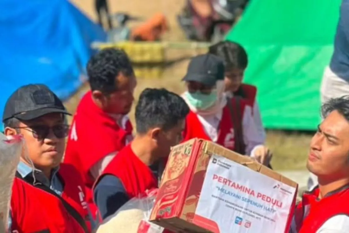 Pertamina Salurkan Bantuan Logistik bagi Korban Gempa Manggarai NTT