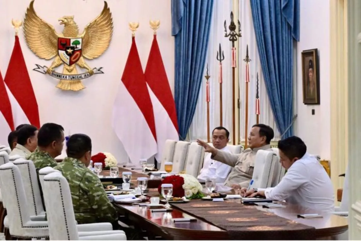 Prabowo Terima Laporan Capaian Program TNI Dukung Pembangunan