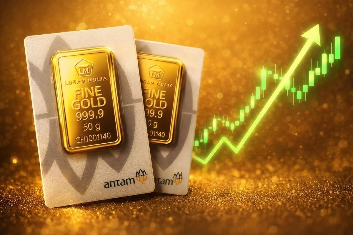 Harga Emas Antam Naik Tipis, Ukuran 0,5 Gram Dijual Rp1,37 Juta