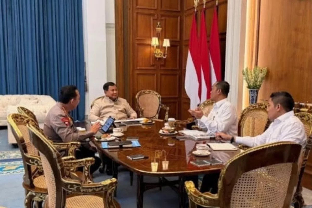 Kapolri Lapor Kondisi Keamanan Terkini kepada Presiden Prabowo