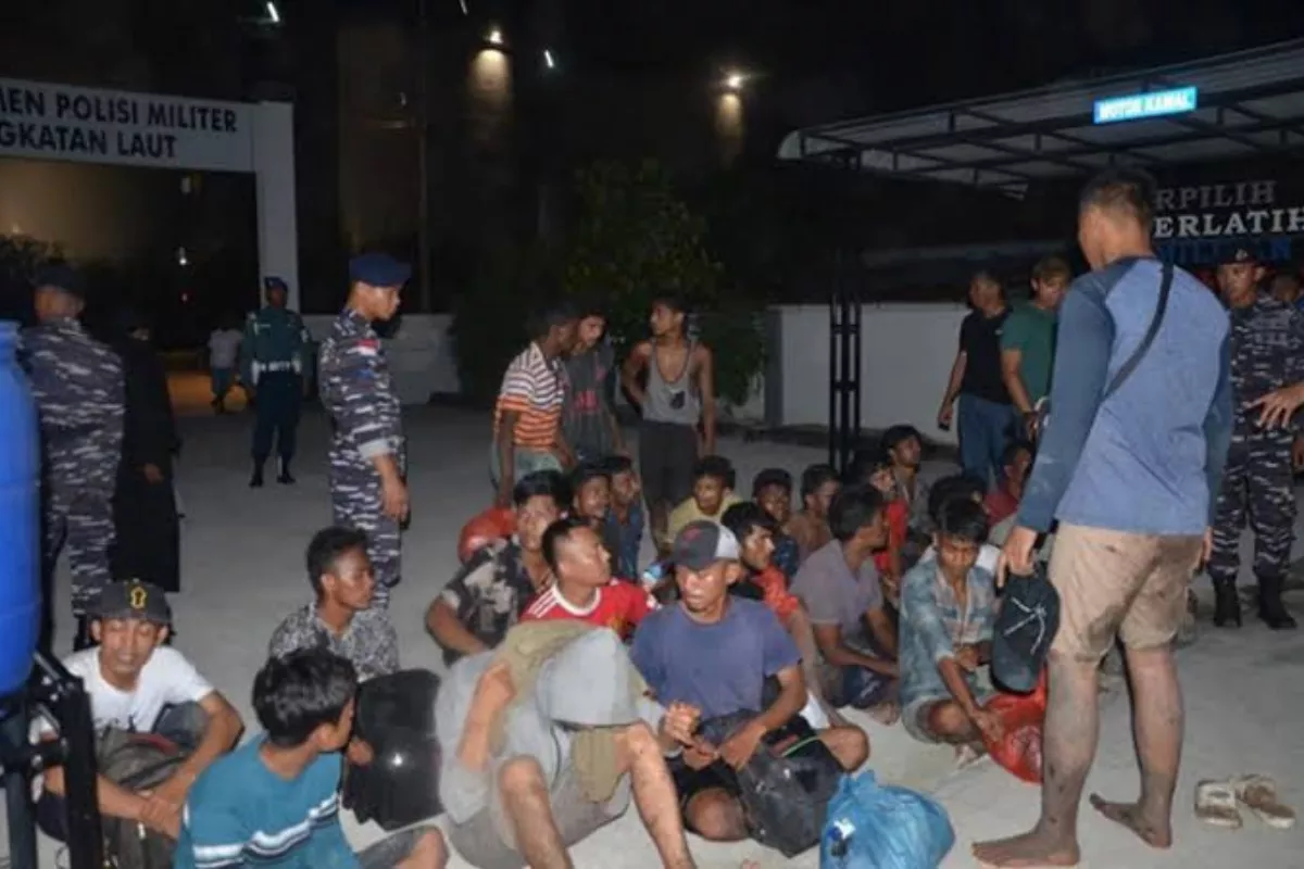 TNI AL Gagalkan Aksi Pekerja Migran Ilegal Masuk Indonesia di Dumai