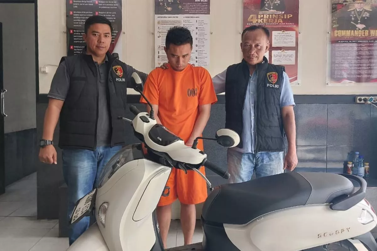 Polsek Gunung Putri Tangkap Pelaku Pencurian Motor Teman di Nagrak