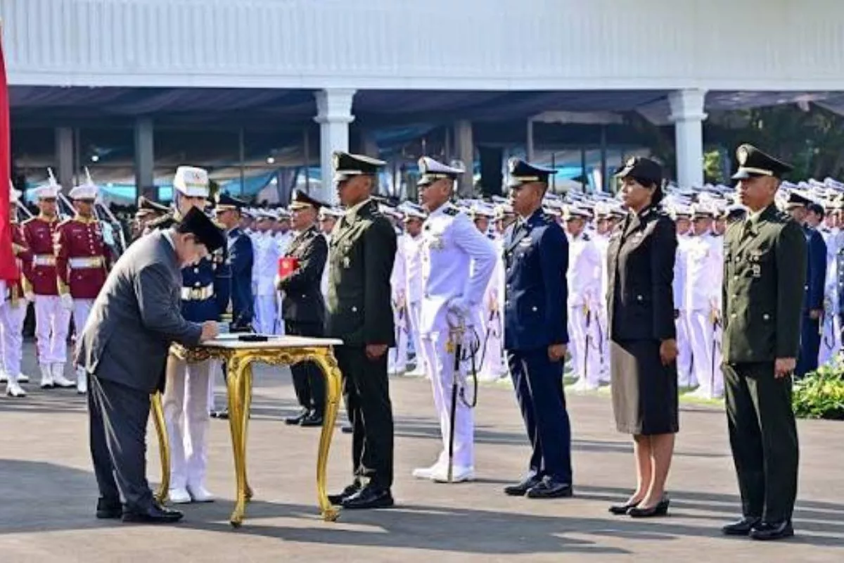 Besok, Prabowo Lantik Calon Perwira TNI dan Polri di Istana