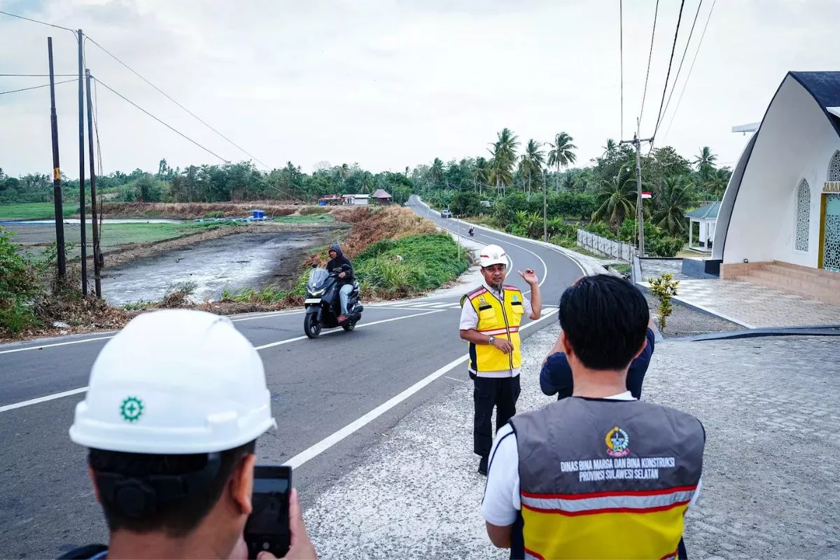 Progres Jalan Paleteang-Malimpung Pinrang-Enrekang Tunjukkan Hasil