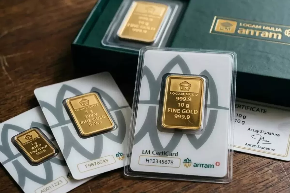 Emas Antam Bertahan di Pegadaian Hari Ini Sedang UBS dan Galeri 24 Turun