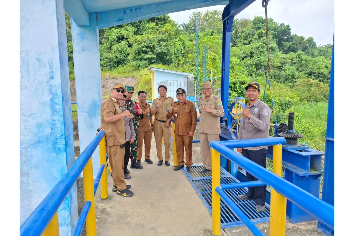 Camat Sebatik Utara Pantau Pembangunan Embung Lapri dan Infrastruktur