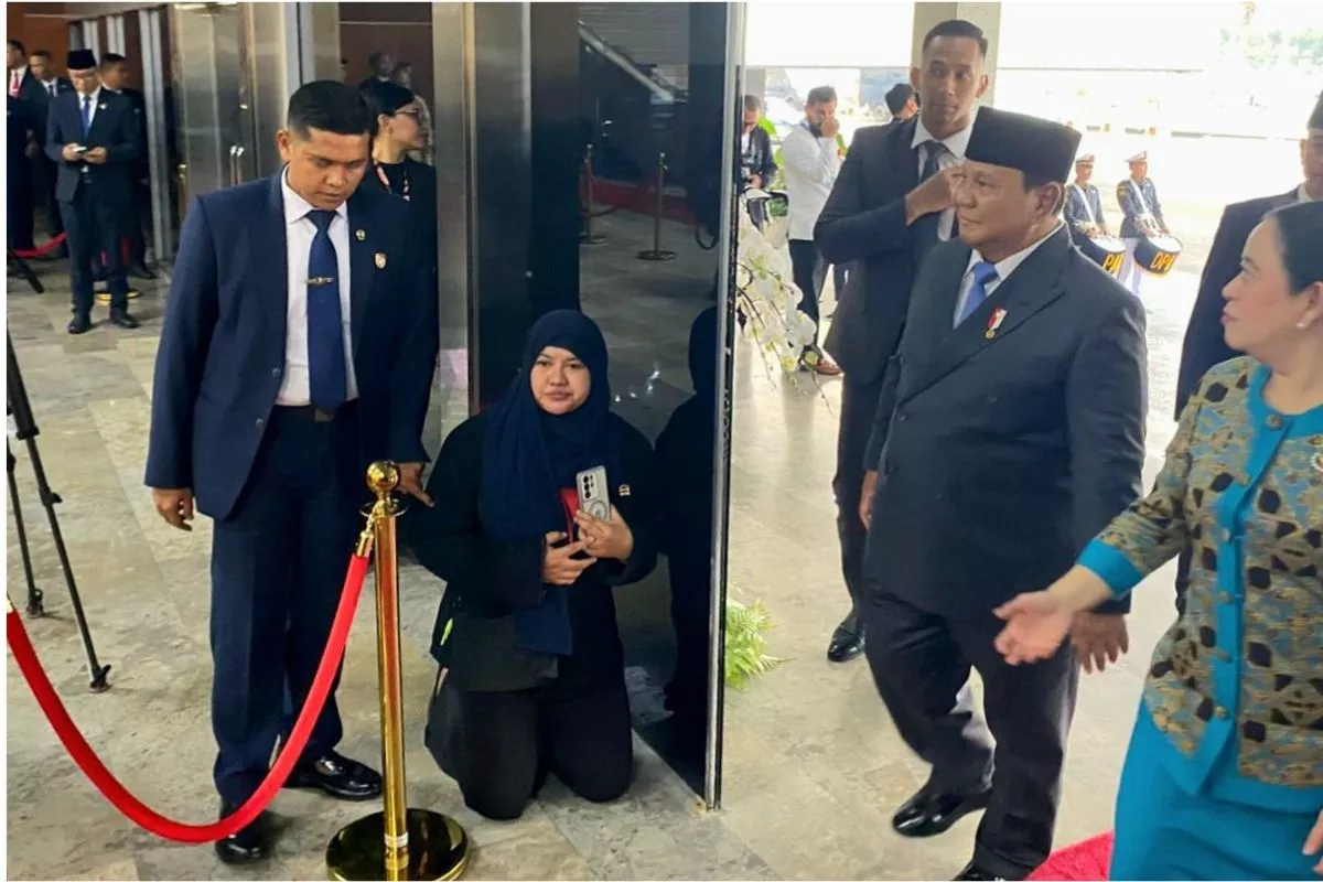 Prabowo-Gibran Tiba di DPR, Disambut Puan hingga Muzani