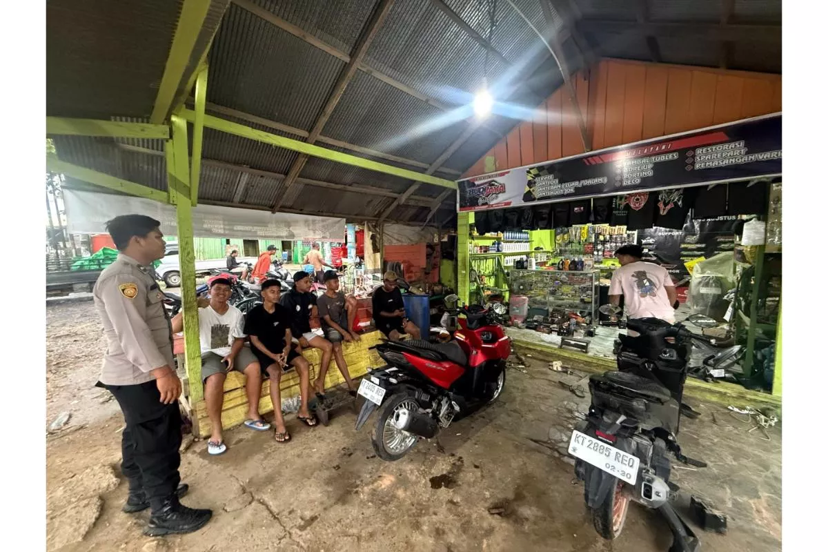 Patroli Polsek Muara Wahau Cegah Tindak Kriminal di Objek Vital