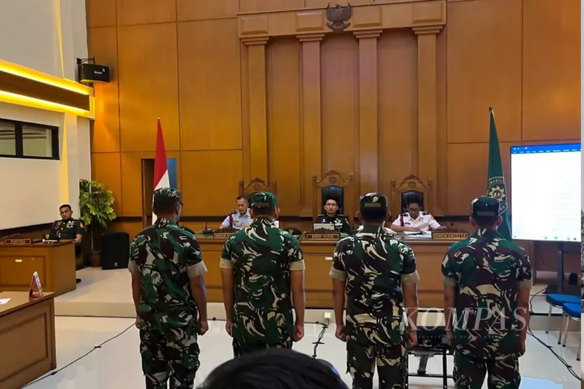 4 Oknum TNI Divonis 1,5-3 Tahun Bui Terkait Kasus Air Keras