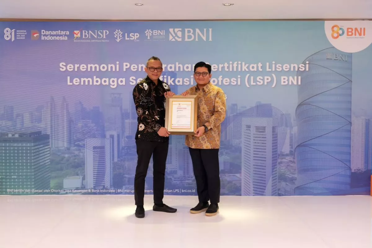 PT Bank Negara Indonesia Perkuat Tata Kelola SDM Lewat LSP Dan ISO