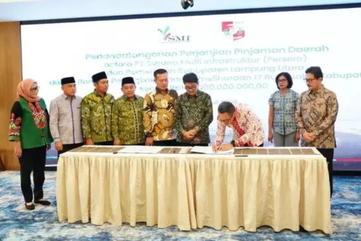 SMI Kucurkan Pinjaman Rp140 Miliar untuk Infrastruktur Lampung Utara
