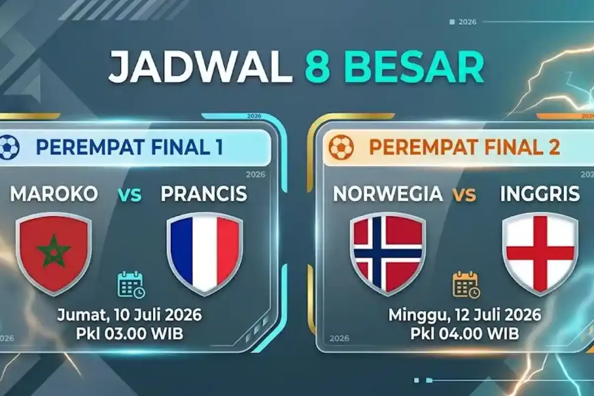 Skema 8 Besar Piala Dunia 2026: Prancis Jumpa Maroko, Inggris vs Norwegia