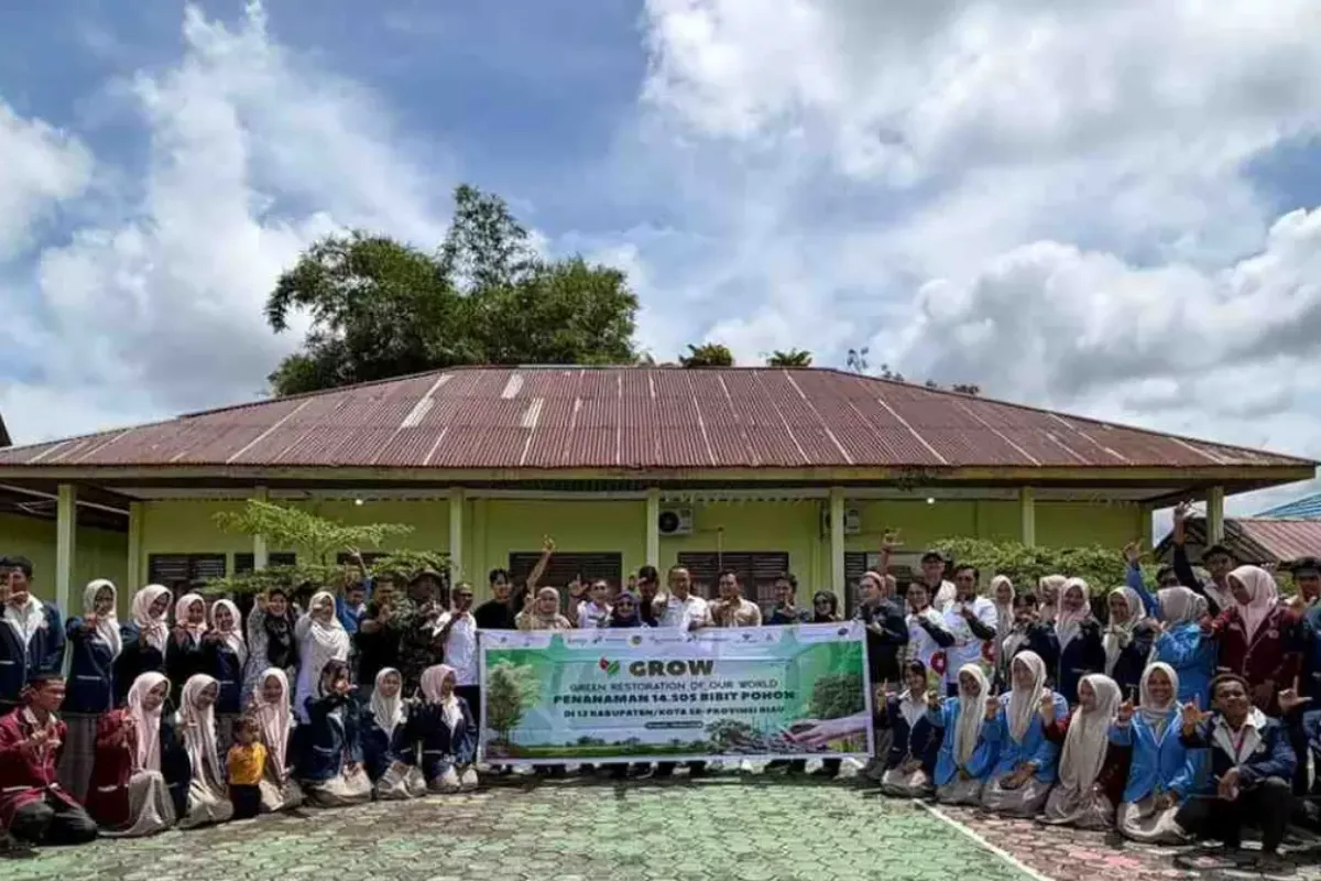 SKK Migas dan EMP Group Tanam 14.505 Pohon di Seluruh Wilayah Riau