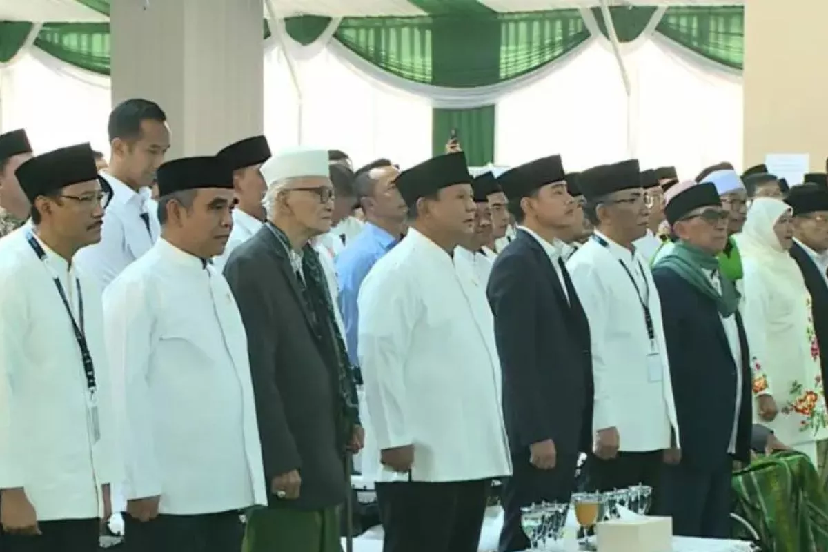 Prabowo Buka Muktamar ke-35 NU di Jombang Bersama Gibran